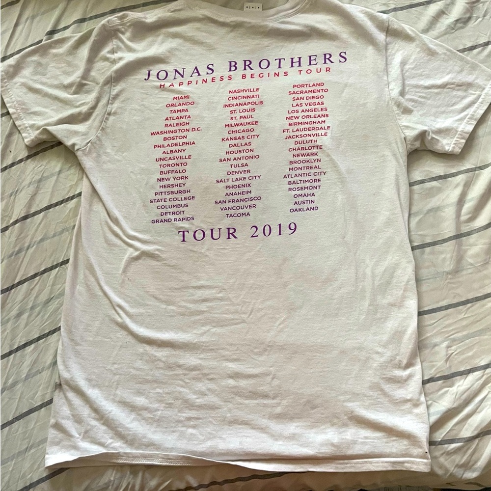 JONÁS BROTHERS happiness begins tour 2019 - graphic tee shirts